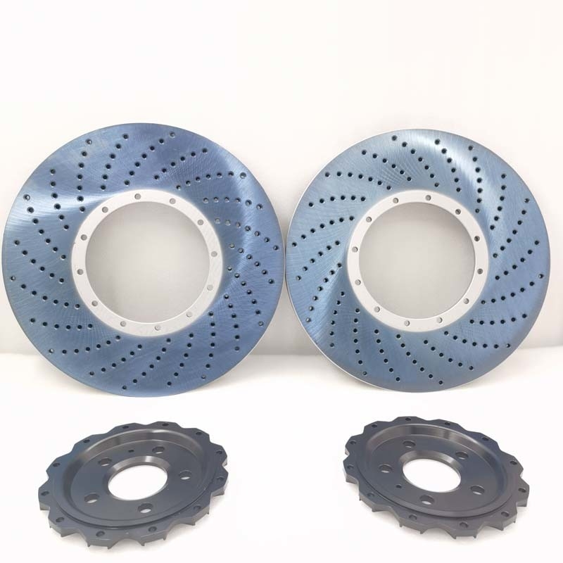 Custom Cast Iron Brake Disc 420*40mm Hole With Black Alloy Center Bell